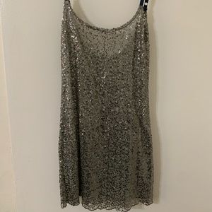 Silver Sequence dress (one size fits most)